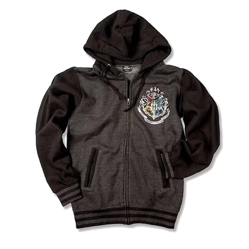 Universal Studio Harry Porter Hogwarts Crest Zip Up Hoodie